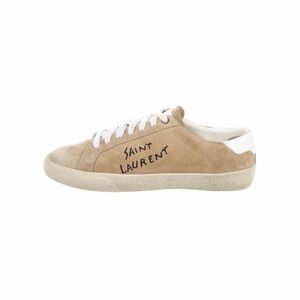 Saint Laurent Beige Low-Top Sneakers
